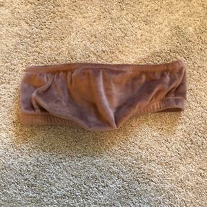 SKIMS Velour Bandeau Top Sienna